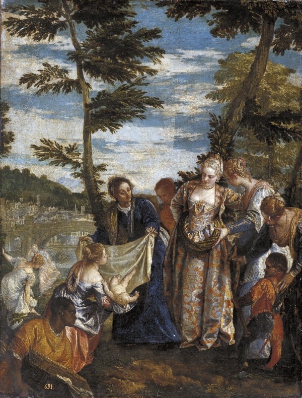 Moses saved from the waters canvas by Paolo Veronese